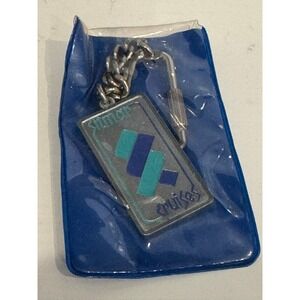 Vintage Sitmar Cruises Keychain Bertoni Milano Italy Enamel Nautical Souvenir